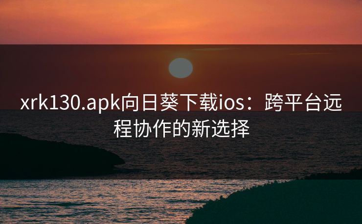 xrk130.apk向日葵下载ios：跨平台远程协作的新选择